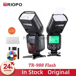 Flash Heads Triopo TR-988 TTL HSS SPED SYNC HISE SPEEDLITE و 6D 60D 550D 600D D800 D700 DIGITAL SLR YQ231005