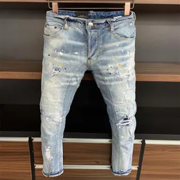 2022 Jeans av högsta kvalitet Ny Mens Luxury Designer D2 Denim Jeans Holes Byxor Dsquare Biker Pants 2#A368180C