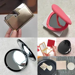 Cute Makeup Mirror Mini Compact Pocket Cosmetic Folding Portable Mirrors with Dusk Bag or Gift Box for Travel Daily Makeup Tools