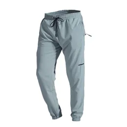 Lu Mens Jogger Long Pants Sport Yoga outfit snabb torrt dragkammar Gymfickor Sweatpants Byxor Mens Mens Casual Elastic Midje Fitness