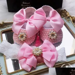 Pierwsze piechurki Dollbling Pink Pears Dziewczęta dziecięce buty dla dzieci Designer Born Gift Happy Year