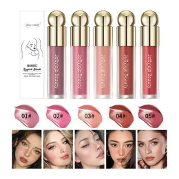 Beauty Liquid Blush Anhaltende natürliche flüssige Konturierung Gesichtsrouge Wange Wasserdichter Gesichtsrougestift Weiches, leichtes flüssiges Rouge