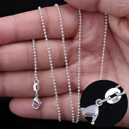 Chains Fashion Style 16-30inch Women Men Link Chain Ball Beads Linked Necklace Choker Clavicle Unisex Jewelry Accessories