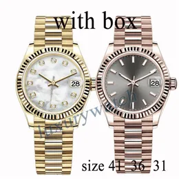 mens watch moissanite designer watches rose gold movement size 41MM 36MM 31MM 904L stainless steel strap Optional sapphire glass w289o