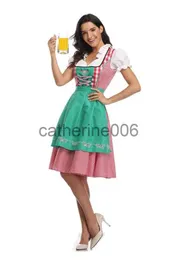 Särskilda tillfällen Nya kvinnors tyska bayerska dirndl -klänning Förkläde Oktoberfest Fancy Beer Maid Costume Halloween Carnival Party Cosplay Dress X1004