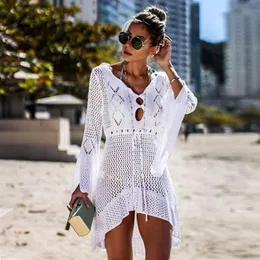 Neue Sexy Cover Up Bikini Frauen Badeanzug Cover Up Badeanzug Strand Tragen Frauen Bademode Mesh Sommer Strand Kleid Tunika robe255J