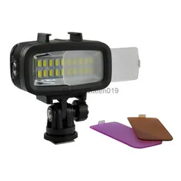 Flash Heads Su geçirmez parlak LED Go Pro Video Işık Dalış Lambası Kahraman 10 5 Eken Insta360 Osmo Eylem DSLR Kamera Dalış Flaş YQ231003