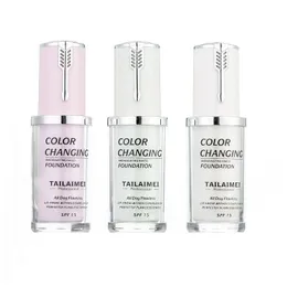 Fondotinta Tlm Temperatura Cambia colore Liquido 3 colori Trucco idratante per il tono della pelle Erage Base Cosmetici Primer Drop Delivery He Dhgms