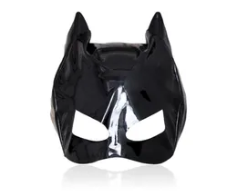 Massage Cosplay Adult Sexy Love Games Thin Patent Leather Mask Sexy Toys For Woman Fetish Mask Bondage Hood Erotic Sexy Products1438031
