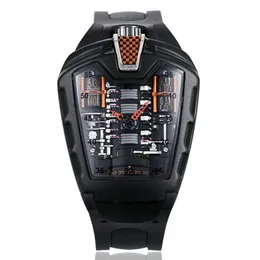 Wristwatches Poisonous Sports Car Concept Racing Mechanical Style Six-cylinder Engine Compartment Creative Watch Men's Trend F329T