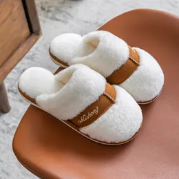 Pantofole alla moda Pantofole da neve Scarpe da donna Mantieni caldo in inverno Peluche per interni Abbigliamento da festa Antiscivolo in cotone Trascinare Grandi dimensioni Uomo Donna 36-41