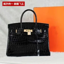 H rems's B riks's Designer Evening bags online shop New alligator bag fashion versatile casual small square cow leather portable Have Real Logo QEMM