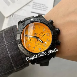 Nuovo Hurricane PVD Cassa in acciaio nero XB0180E4 I534 253S X20D 4 Miyota Cronografo al quarzo Orologio da uomo Quadrante giallo Cinturino in nylon Orologi2367