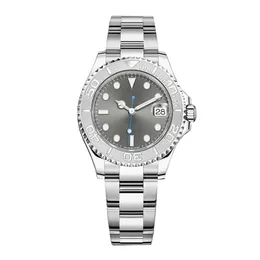 Men's Yacht 40mm Silver Dials Master Automatic Watches Mechanical sapphire luminous watch montre de luxe Clasp Wrist full sta274O