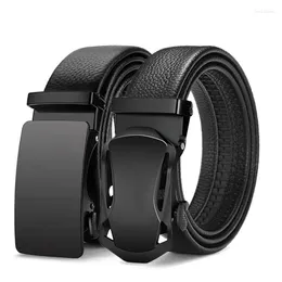 Belts Men Leather Belt Metal Car Automatic Buckle High Quality Men's Business Work