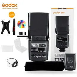 Flash Heads Godox Camera Flash TT520ii TT520 II med inbyggd 433MHz trådlös signalöverföring för Pentax Olympus DSLR-kameror YQ231003