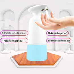 Дозатор жидкого мыла, пластиковое дезинфицирующее средство, умный портативный портативный на батарейках для дома, автоматический индуктивный, бесконтактный