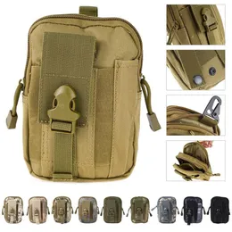 8 colors 1000D Tactical Molle Oxford Waist Belt Bags Wallet Pouch Purse Outdoor Sport tactica Waist Pack EDC Camping Hiking Bag A5258l