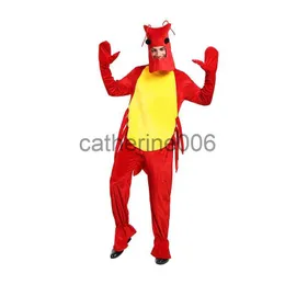 Ocasiões especiais engraçado adulto lagosta cosplay trajes de halloween homens unisex restaurante eventos lagosta papel cosplay macacão desempenho palco x1004