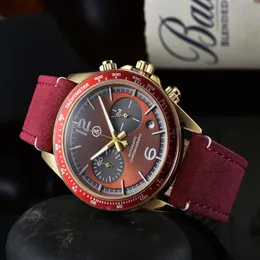 Relojes de pulsera Top Brand BR Modelo Sport Banda de cuero Cuarzo Bell Reloj multifunción de lujo Moda Acero inoxidable Hombre Ross Relogio252A