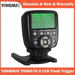 Flash Heads Yongnuo تم ترقيته YN560-TX II LCD TRIGGER TRIGGER Controller لـ و YN560IV/III YN660 مع وظيفة الاستيقاظ لـ YQ231004