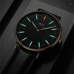 كرنفال رجال تريتيوم لايت ووتش T25 الكوارتز اليابان حركة Ultra Thin 6mm Tritium Gas Watch Watch Gift 40mm1275p
