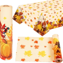 Fall Pumpkin TablecoLT Roll 52 i x 100 ft Thanksgiving Fall Party Table Cloth Roll Maple