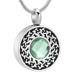 Pendant Necklaces Cremation Jewelry For Ashes Crystal Urn Necklace Women Men Keepsake Gift
