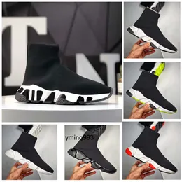 Mens balencaigalies balencigalies 2023 Boots Sock Shoes casual shoes Trainers Triple Black White S Women Red Beige Casual Sports Knit Sneakers Socks Ankle Boo 2LJJ
