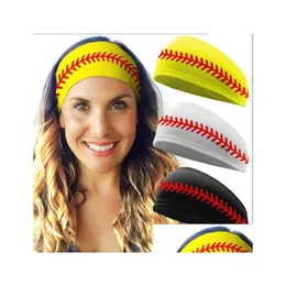 Titânio acessórios esportivos beisebol esportes headband mulheres homens softball time de futebol faixas de cabelo suor headbands yoga fitness cachecol t dhwmr