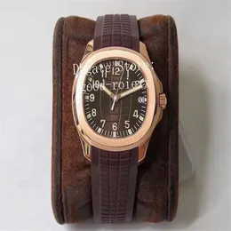 남자 ZF 공장 로즈 골드 크리스탈 시계 MIYOTA 자동 CAL 324 SC Brown Dial 5167 ETA 고무 남성 기계 236J를위한 40mm 시계