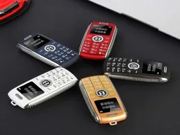 잠금 해제 된 Super Mini Bluetooth 다이얼러 휴대 전화 Magic Voice One Key Recorder Celular Quad Band GSM Dual SIM 카드 대기 Small MO2041245