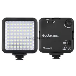 Flash Heads Godox LED-64 Light Multi Light Free Free مصباح فيديو مصباح مصباح للكاميرا الرقمية DSRL Camcorder DV YQ231003