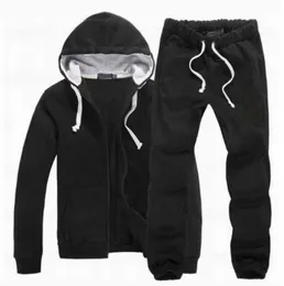 Nya män Polo Tracksuit Winter Hood Jacket Pants Sweatshirts 2 Piece Set Hoodies Sporting Sport Coat Sportswear Advanced Design 544ESS