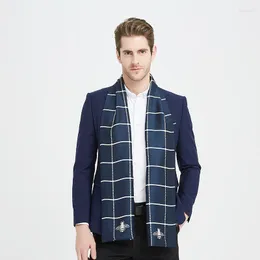 Lenços marca designer lenço de seda homens negócios xale retro inverno de alta qualidade bufanda de los hombres