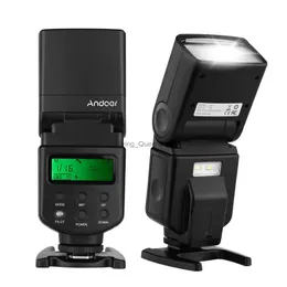 Flash Heads andoer Universal Flash Speedlite GN40 Ayarlanabilir LED Dolgu Işığı Olympus Pentax DSLR YQ231003 için Braket ile Flash Flash