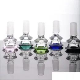 Rauchpfeifen Colorf 14 mm Außengelenk Glasschale für Pfeife Bubbler Trockenkräuter Drop Lieferung Hausgarten Haushalt Diverses Zubehör DHYQP