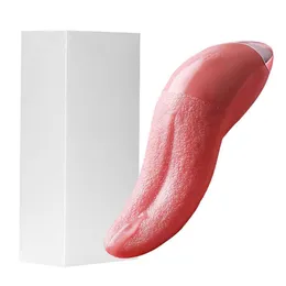 Helkroppsmassager masr tunga slickar vibrator för kvinnor G Spot Clitoral Stimator Mini Clit Toys uppladdningsbar bröstvårtan Kvinna Drop de Dhxhr