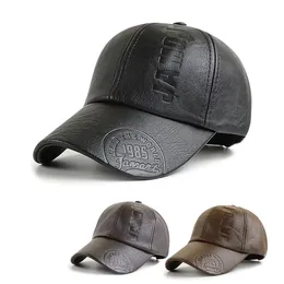 قبعات الكرة pu الجلود البيسبول قبعة عالية الجودة شتاء قبعة قبعة قبعة casquett