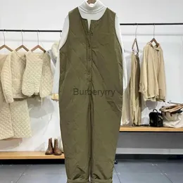 Kobiety Jumpsuits Rompers Rombic Jumpsuits for Women Solidne ciepłe, grube spodnie One Piece Strój Kobiety Rompes Lose odzież roboczą Casual Vintage GOLOGSL231005