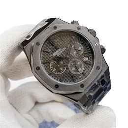 2023 Hochwertige Top-Marke Audexxx Pigxxx Herrenuhr Edelstahl Wasserdicht Saphir Automatisches mechanisches Uhrwerk Mann AP Uhren Dark Knight Armbanduhr