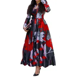 Sukienki w dużych rozmiarach Afrykańska sukienka ankara dla kobiet ubrania letnie druk dashiki impreza długa maxi rozmiar tradycyjna Afryka odzież 231005