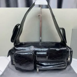 Designer axelväskor superbusy sling väska män handväskor vintage kvinnor armhåla äkta läder multipel kapacitet handväska plånbok tote 7a kvalitet