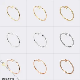 Pulseira de designer pulseira joias de unhas para mulheres titânio aço banhado a ouro nunca desbotando ouro não alérgico/prata/ouro rosa; Loja/21621802 8ehk 08hb