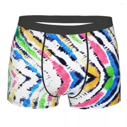Underpants Men Zebra Skin Colorful Pattern Animal Underwear Sexy Boxer Shorts Panties Male Polyester Plus Size