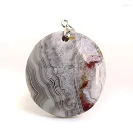 Pendant Necklaces Men's Bijoux Crazy Lace Rosetta Agate Pendants Natural Stones Beads For Jewelry Making Accessories Women's Gift BK690