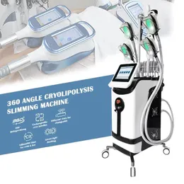 Máquina de congelamento de gordura rosto crioterapia corpo mais fino 360 crio anti celulite legal esculpir equipamento 5 alça