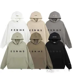 Tasarımcı Erkek Hoodie Essclothing Klasik Mektup Pamuk Uzun Kollu Top Sıradan Hip Hop Sokak Giyim Çoklu Stiller 2023 Sonbahar Kış Retro Polar Hoodies