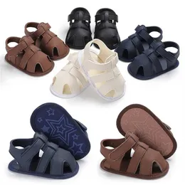 2020 Tendenza moda Estate Bambino neonato Ragazza ragazzo Suola morbida Scarpe PU Sandali in pelle Prewalker Scarpe Casual Calzature205N