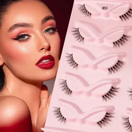 False Eyelashes YSDO Faux 3D Mink Lashes 3510 Pairs Natural Half False Eyelashes Fluffy Soft Full Strip Lashes Makeup Fake Cat Eye Lash Cilios 231005